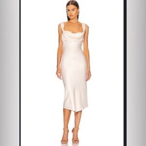 Revolve Ivory MIDI dress